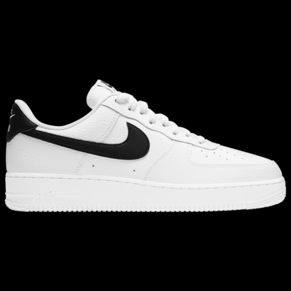 Nike Air Force 1 '07 White / Black Swoosh - Men's
